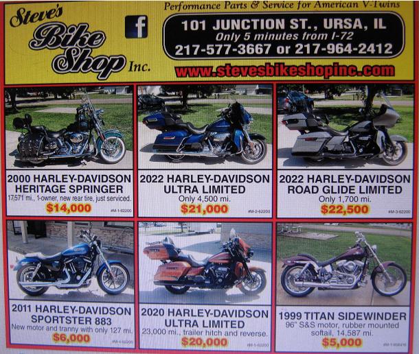 Steve's cycle shop deals